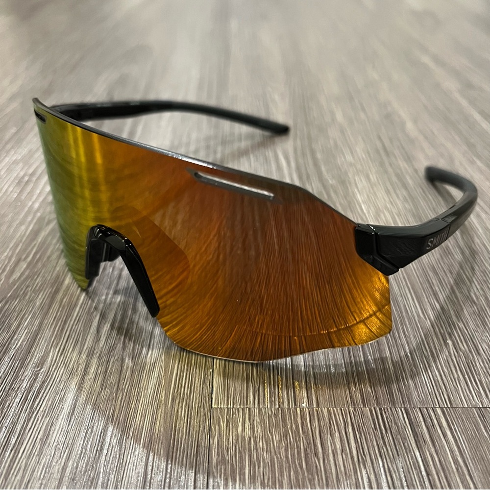 Smith Optics Vert Pivlock Sunglasses - Black with ChromaPop Red Mirror